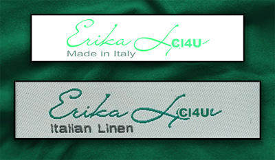 Custom labels for linens